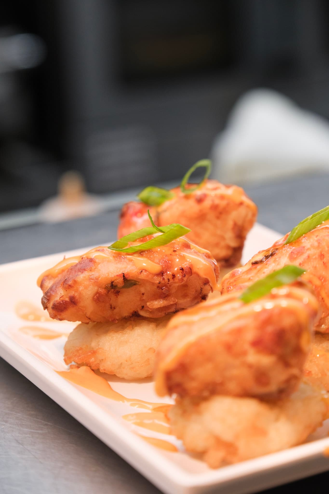 Fried appetizer plate